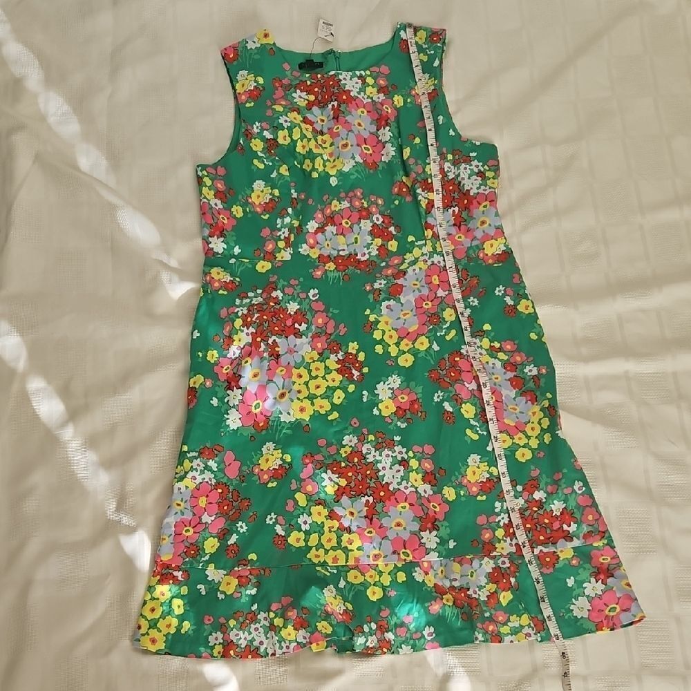Talbots Floral Sleeveless Dress- Women's Summer Casual Sundress 12P - Picture 11 of 16